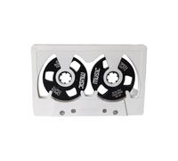 Hipzeepo Cassette Vierge à Bobine Double Face de 50 Minutes, Boîtier en Métal Creux pour Audio Rétro, Musique et Discours.