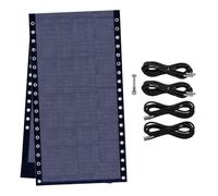 Hipzeepo Chaise de Remplacement de Tissu en avec 4 Cordons Élastiques Salon de Chaise de Chaise de Chaise de Réparation en Tissu Remboursement Extérieur pour la Piscine de Pelouse de Patio Bleu