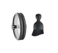 Hipzeepo Clip de Nettoyage D'Enregistrement en Vinyle Imperméable avec Poignée LP LP Vinyl Record Cleaner Clamp Labe Saver Protector Black