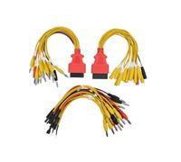 Hipzeepo Connecteur OBD pour Voiture, Prise 16 Broches Mâle et, Cavalier Universel, Cavalier ECU, Outil de Diagnostic des Pannes, Brosse.