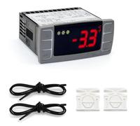 Hipzeepo Convient Aux Régulateurs de Température XR06CX-4N1F1 Thermostat Numérique Programmable 120 V/50-60 Hz pour Congélateur Commercial