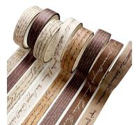 Hipzeepo Coupe à Ceinture de Fleur Travel Materscape Materscape Collage Tape Tape Nouveau Style DIY Journal Stationry Vintage English Texte