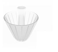 Hipzeepo de Cône D'Origami Caxe de Café Filtre Filtre Réutilisable Caxe de Café Brassée à Main avec du Papier Filtre de 155 mm Transparent