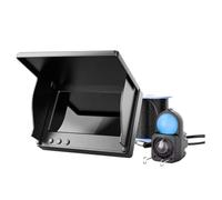 Hipzeepo Détecteur de Profondeur de Poisson Portable à Main Water, Écran LCD de 4,3 Pouces, Caméra de Pêche sous-Marine à 120° avec Vision Nocturne.