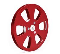 Hipzeepo Enregistreurs de Bande de Bobine de 5 Pouces Reel Vide Renqueurs de Bande de 5 Pouces Reel Vide pour Bobine Ouverte Deck Sound, en Aluminium Enregistrement en Alliage Red Red