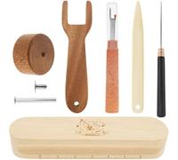 Hipzeepo Ensemble D'Outils de Couture et de Quilting de 5 Pièces en Bois pour Repasser, Aplatir, Plier Le Tissu et Éliminer Les Plis des Vêtements.