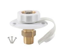 Hipzeepo Entrée de Remplissage d'eau Intégrée dans Le Clapet du Tuyau de la Bride Connecteur de Connecteur Remplissez pour RV Marine Caravanes RV Entrée de Remplissage d'eau