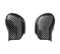 Hipzeepo Fibre de IntéRieur Pommeau de Levier de Vitesse Couvercle Garniture PoignéE Manchon Boutons Couverture Autocollant pour A7 Superbe Fabia