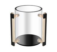 Hipzeepo Gobelet de Lavage pour Prière Juive, Gobelet de Lavage à la Main, Design Rond en Acrylique avec Deux Poignées en Métal, Gobelet de Lavage à la Main.