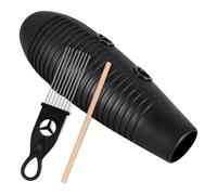 Hipzeepo Guiro 3,9 X 13 Pouces, Instrument de Percussion Latin en Forme de Poisson, avec 2 Grattoirs pour L'Apprentissage Musical