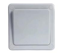 Hipzeepo Interrupteur à Bouton-Poussoir 16A 2 Voies pour Extérieur, Interrupteur Mural Étanche IP66, Résistant à la Poussière, 1/3 Gang pour Maison et Jardin, 1-Gang.