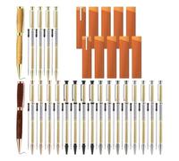 Hipzeepo Kit de 30 Stylos de Tournage sur Bois, Fournitures de Projet, Y Compris des Stylos Slimline de 7 mm pour Le Tournage de Tour, Le Paquet de Bricolage et L'Artisanat D