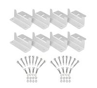 Hipzeepo Kit de Support de de Panneau Photovoltaïque 8pcs Support de Support de Toit de Style Z pour Panneau Solaire pour Cartouche RV Yacht Sliver