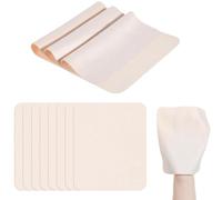 Hipzeepo Kit de Tissu Chamois Premium 15 Pièces pour Lissage des Jantes en Pot, des Outils de Coupe de Poterie Pré-Coupe pour la Céramique