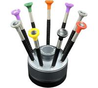 Hipzeepo Kit de Tournevis de Montre avec 9 Pièces (Plat et Cruciforme), 9 Tailles Différentes pour la Réparation de Montres, Lunettes et