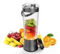 Hipzeepo Lame en Acier Inoxydable 500 ML Presse-Agrumes Électrique Portable Blender USB Rechargeable Presse-Agrumes Personnel Poignée de Transport Incluse B