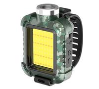 Hipzeepo Lampe Frontale LED Rechargeable pour Activités de Plein Air, Étanche IPX5, 3 Modes et SOS, Idéale pour Le Camping et Le Vélo, Verte