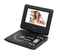 Hipzeepo Lecteur CD MP3, Lecteur DVD Portable de 7,8 Pouces, Écran LCD Large 16:9 Rotatif à 270° avec Télécommande et Manette de