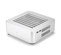 Hipzeepo Les Châssis en Aluminium Computer Gaming PC Desktop Case Mini Htpc Case Mini Mini Case avec 8pin Alimentation PSU White