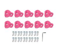 Hipzeepo Les Poignées Murales d'escalade 10pcs Rock Climbing Tient PE Ergonomic Hand Feeling for Indoor Outdoor Kids Adults