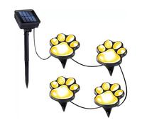 Hipzeepo Lot de 4 Lampes Solaires LED en Forme de Griffes de Chat, Luminaire Décoratif D'Intérieur, Idéal pour Un Paysage ou Une Ambiance Chaleureuse