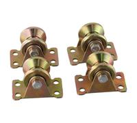 Hipzeepo Lot de 4 Poulies en Acier pour Câbles de 8 mm - Poulie de Levage Robuste avec Double Roulement à Billes, Roue à Gorge en V de 31 Mm