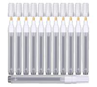 Hipzeepo Lot de 50 Marqueurs de Peinture Acrylique Rechargeables Vides de 6 mm avec Stylo de Peinture Vide et Compte-Gouttes de 3 Ml pour Encre et Loisirs Créatifs.