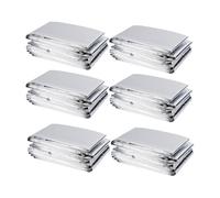 Hipzeepo Lot de 6 Grands Films Réfléchissants Argentés, Haute Réflectivité, Maintien au Chaud, Parfaits pour la Croissance des Plantes, Marathon