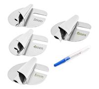 Hipzeepo Machine à Coudre pour Le Traitement des Tissus - Accessoires - Pied à Ourlet Roulé - Acier Inoxydable 3/4/5/6mm