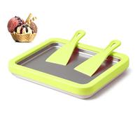 Hipzeepo Machine à Glace Roulée, Nouvelles Machines à Glace, Machine à Glace Roulée à Faire Soi-Même avec 2 Raclettes, pour Glaces Maison C