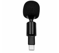 Hipzeepo Microphone sans Fil Portable Mini Microphone Stéréo 3,5 mm Type-C Flexible et Pliable pour Téléphone pour Créateurs, Appareil Photo, Ordinateur Portable, PC