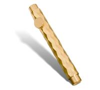 Hipzeepo Mini Stylo de Poche en Laiton, Stylo à Bille Vintage Fantaisie, Court et Compact pour le Voyage, Stylo Cadeau avec 4 Recharges, Lot de 3