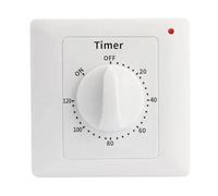 Hipzeepo Minuteur de Pompe à Eau, Interrupteur, Prise, Commande D'Alimentation Domestique, Mécanique, Compte à Rebours de 120 Minutes, Arrêt Automatique