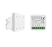Hipzeepo Module de Commande de Rideau WiFi Mini à Commande Vocale Smart Control, Interrupteur de Rouleau, Moteur de Volet Roulant, Télécommande, Module de Rideau WiFi.