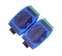 Hipzeepo Module de Conversion RS485 vers Fibre Optique, Port Série vers Interface SC, Transceiver Optique Monomode, Adaptateur RS422 RS232, Rail DIN.