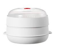 Hipzeepo Multifunctional Microwave Steamer Microwave Steamer with A Transparent Lid Steam Pots for Cooking Dumplings,Vegetable,Bacon,Sea Food B