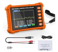 Hipzeepo Oscilloscope Numérique Portable 250 KHz 2,5 MS/S, Réglage Automatique, Écran LCD 2,8 Pouces, ± 40 V, Batterie Rechargeable 3 H pour Réparation et Formation