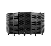 Hipzeepo Panneau Anti-Réflexion pour Microphone D'Enregistrement Studio, Écran D'Isolation Adapté à Tout Microphone à Condensateur, Cinq Portes