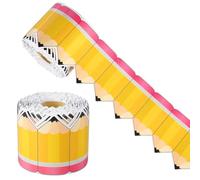 Hipzeepo Papier de Crayon Die Coue Coutures Bulletin Borders Borders Trims Crayon Craille Bulletin Border Roll Retour à L'École DÉCOR
