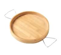 Hipzeepo Plateau de Rangement Multi-Usages pour Collations et avec Télécommande, Plateau de Rangement pour Accoudoir de Canapé, Plateau de Rangement Spécial, Rond,