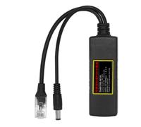 Hipzeepo POE Splitter IEEE 802.3at Standard DC 48-52V Entrée 12V / 1A-2A DC Sortie pour CCTV IP Camera Security System