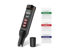 Hipzeepo Pool Salt Tester, PH Meter 7-In-Tds Salinity Tester EC ORP S.G.Temp et PH Tester Numérique (0,01 Précision) pour L'Aquarium