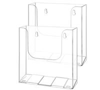 Hipzeepo Porte-Brochures Mural en Acrylique, Organisateur de Littérature de Comptoir pour Menus, Dépliants et Livrets pour Documents.