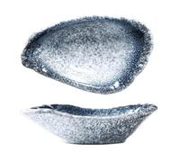 Hipzeepo Porte-Cuillère en Céramique en Pierre de Mer, Soucoupe à Fleurs, Plat D'Assaisonnement pour Collation, Plat Froid, Plat à Sauce pour Sushi, Assiette, Couverts, C