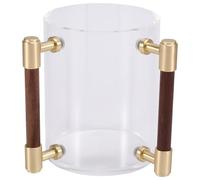 Hipzeepo pour Coupe de Lavage des Mains pour la Prière Juive en Acrylique, Design Rond avec Poignées en Bois, Coupe de Lavage à Main pour Évier de Cuisine.