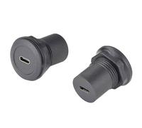 Hipzeepo Raccord USB 3.1 Type-C 10Gbps PD100W Extenseur Panneau Type-C à Convertisseur de Charge Connecteur Prise Montée à Fleurs