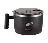 Hipzeepo Ramen Bol 1000 ML de Gros, à Soupe Thaïlandais, de Céréales, Contenant du Déjeuner pour, Cuisine, Camping Noir