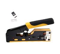 Hipzeepo RJ45 Cat7 Crimp Tool Tool Cutter Cermper pour Cat7 Cat6a Cat6 Cat5e Passer par des Connecteurs