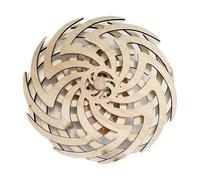 Hipzeepo Sculpture Rétro à la Main Dynamique Art Dynamique Art en Bois Moulin à Vent Décoration Artisanat A