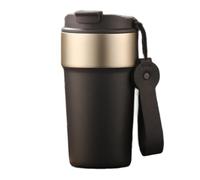 Hipzeepo Stainless Steel Coffee Mug Large Mouth Cup Thermal Insulation Water Bottle Black
